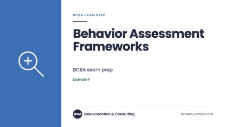 Behavior Assessment Frameworks — BxM Education course