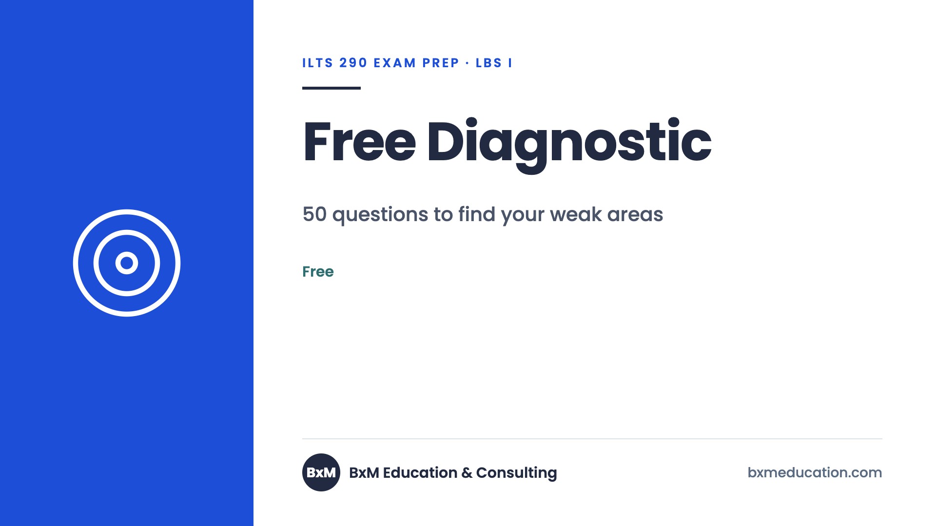 BxM ILTS 290 Free Diagnostic — BxM Education course
