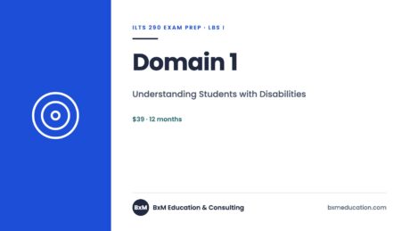 BxM ILTS 290 Domain 1 — BxM Education course