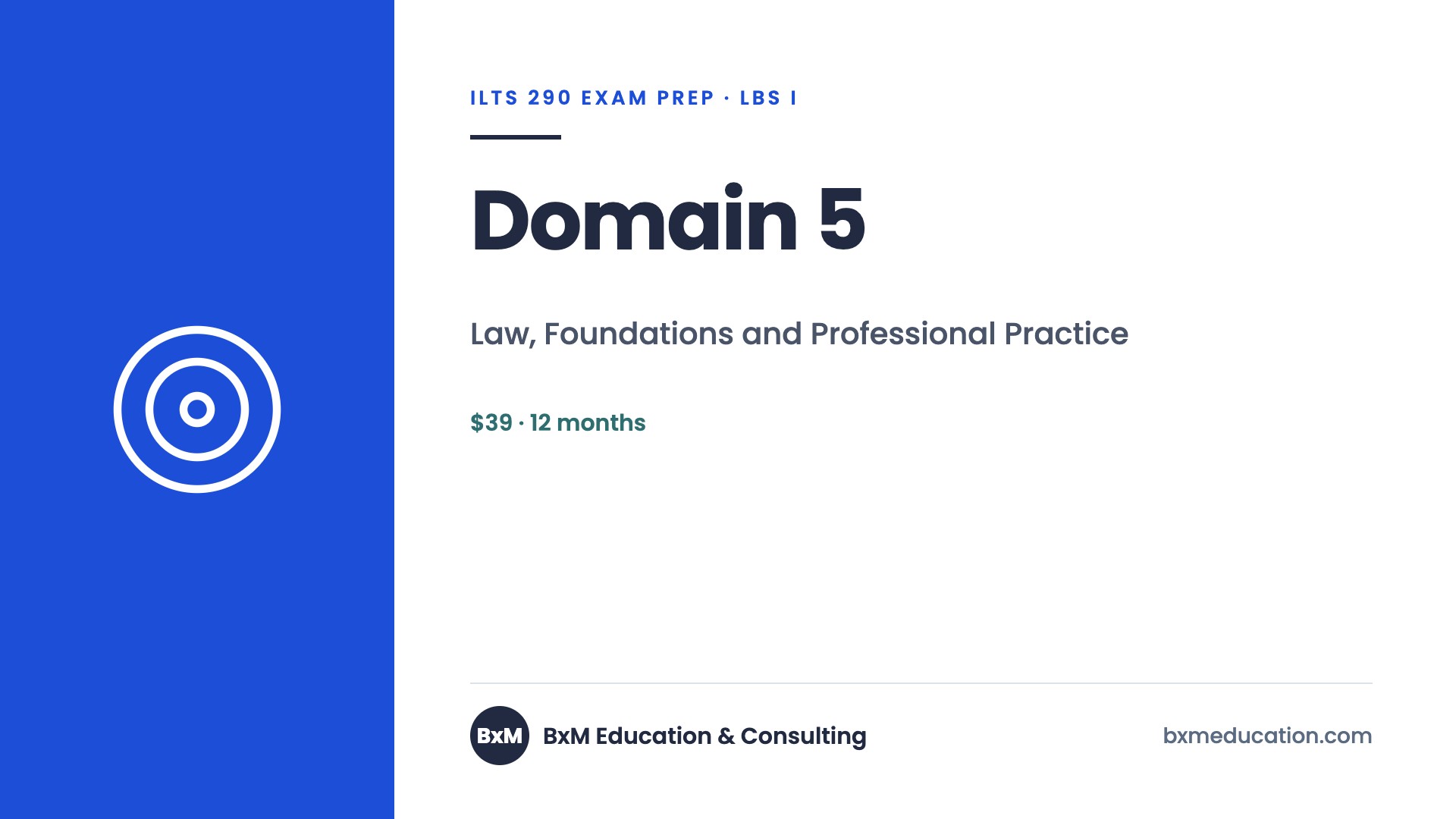 BxM ILTS 290 Domain 5 — BxM Education course