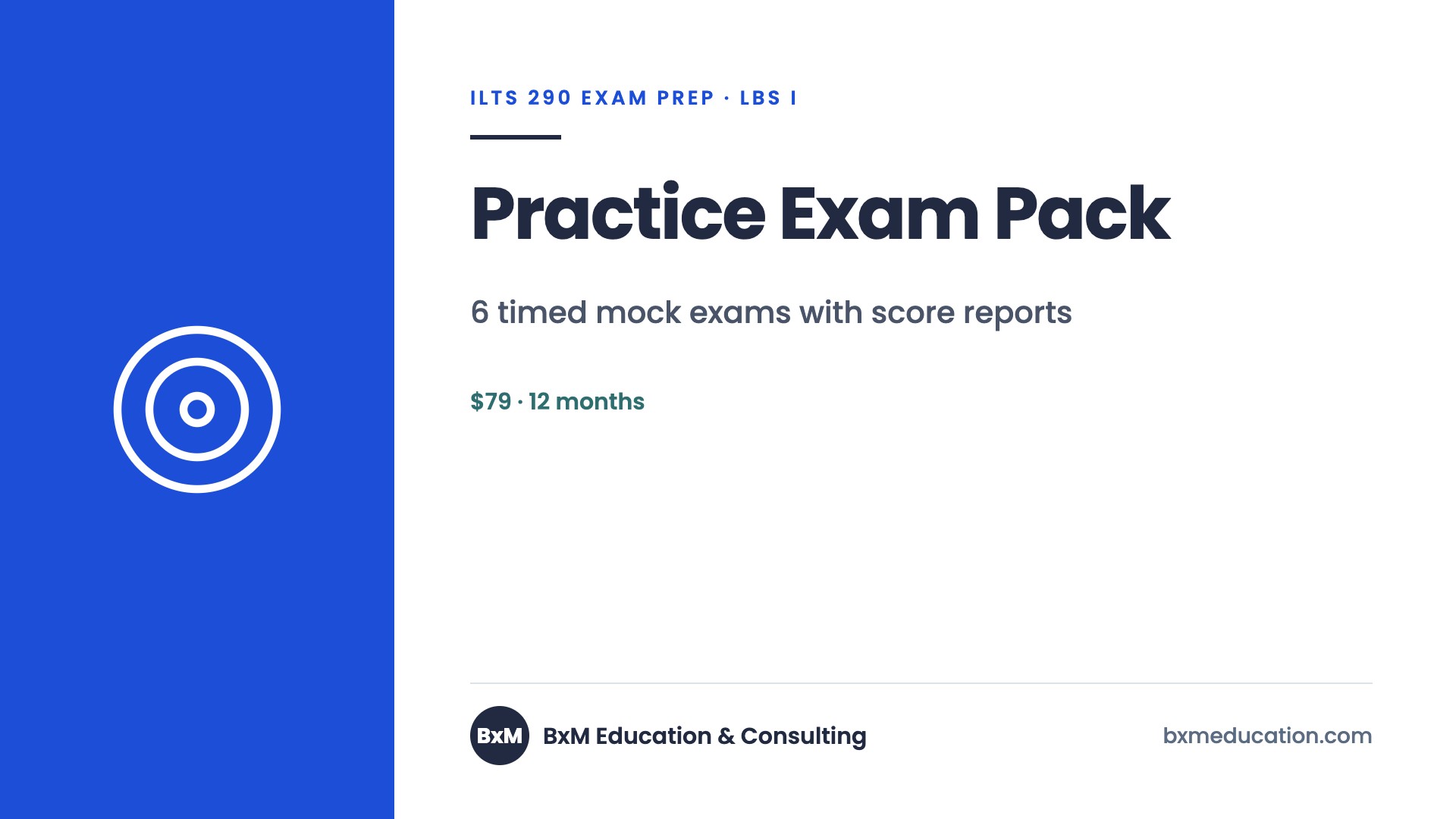 BxM ILTS 290 Practice Exam Pack — BxM Education course
