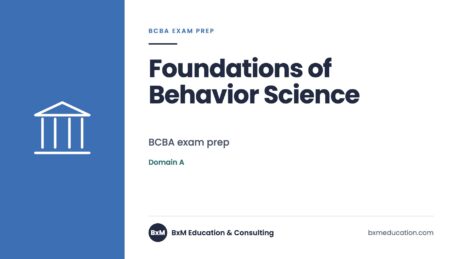 Foundations of Behavior Science — BxM Education course