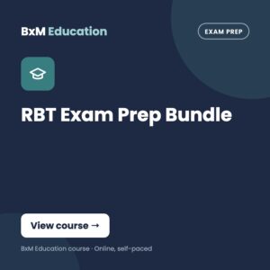 RBT Exam Prep Bundle (BxM Education course card, Exam prep)