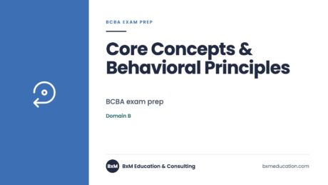 Core Concepts & Behavioral Principles — BxM Education course