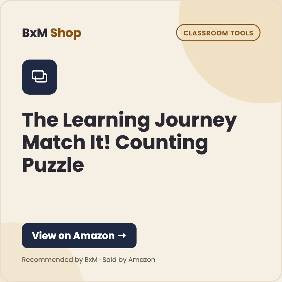 The Learning Journey Match It! Counting Puzzle — BxM Shop card
