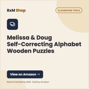 Melissa & Doug Self-Correcting Alphabet Wooden Puzzles — BxM Shop card