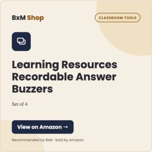 Learning Resources Recordable Answer Buzzers (Set of 4) — BxM Shop card