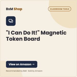 "I Can Do It!" Magnetic Token Board — BxM Shop card