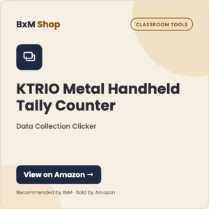 KTRIO Metal Handheld Tally Counter (Data Collection Clicker) — BxM Shop card