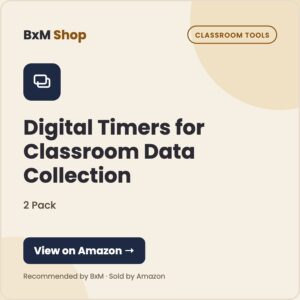 Digital Timers for Classroom Data Collection (2 Pack) — BxM Shop card