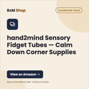 hand2mind Sensory Fidget Tubes — Calm Down Corner Supplies — BxM Shop card