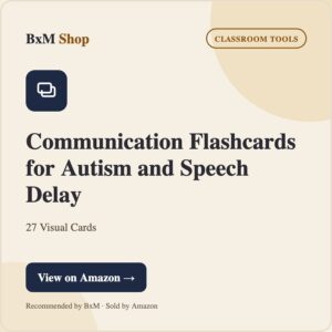 Communication Flashcards for Autism and Speech Delay (27 Visual Cards) — BxM Shop card