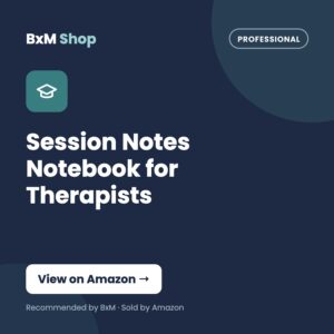 Session Notes Notebook for Therapists — BxM Shop card
