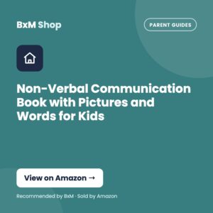 Non-Verbal Communication Book with Pictures and Words for Kids — BxM Shop card