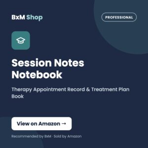 Session Notes Notebook: Therapy Appointment Record & Treatment Plan Book — BxM Shop card